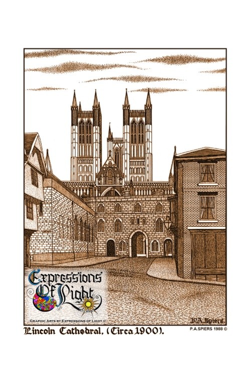 ExpoLight-Graphic-Arts-Lincoln-Cathedral-1988-0001 (Pen-&-Ink-Sepia-SP)