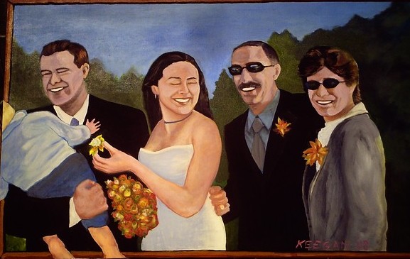 Alissa's wedding painting