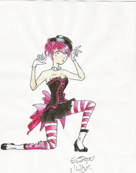 red and black