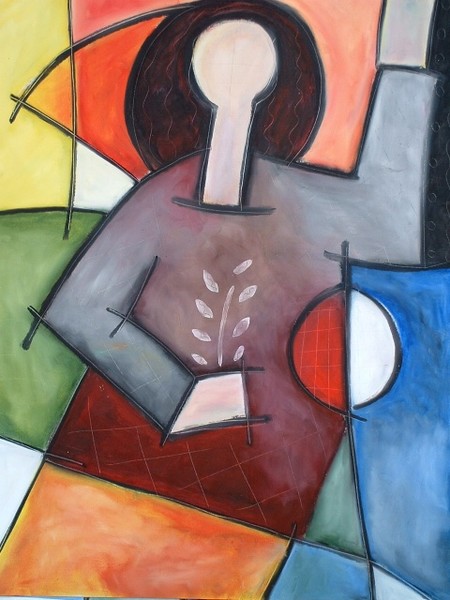 Stained Glass Woman