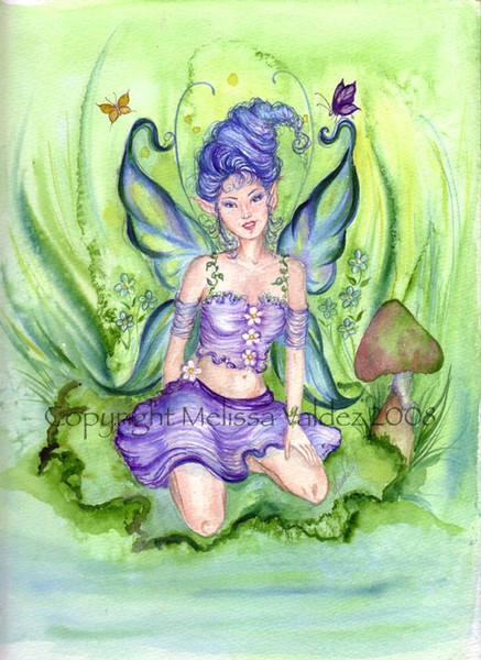 The Blue Cotton Candy Faery