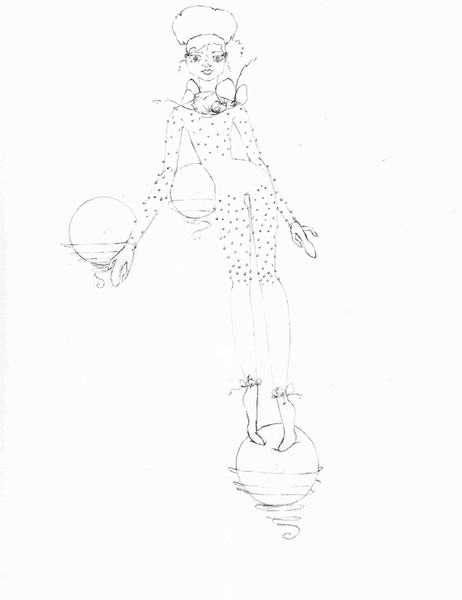 Floating Show Girl (Canvas)