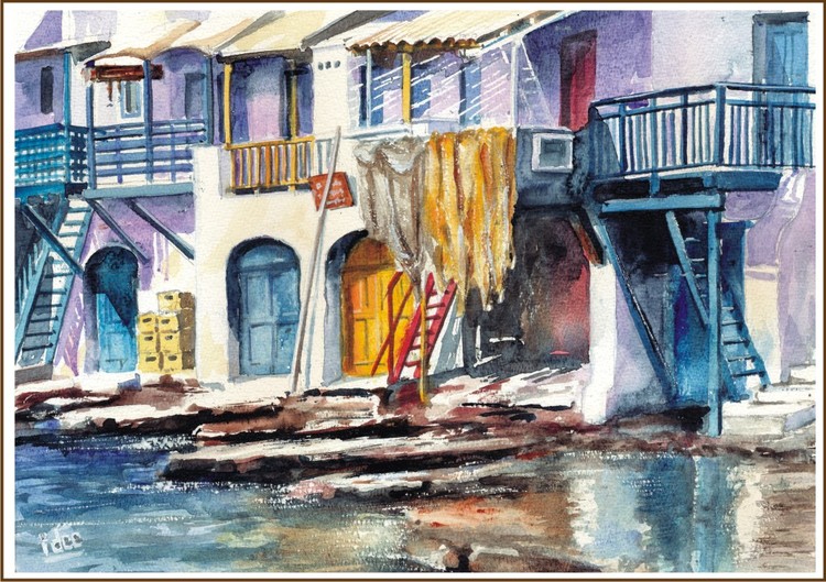 Greek fisherman's houses