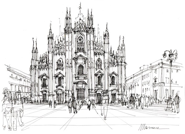 Duomo di Milano- schizzo