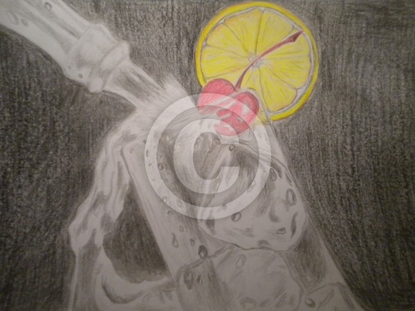 drink and lemon
