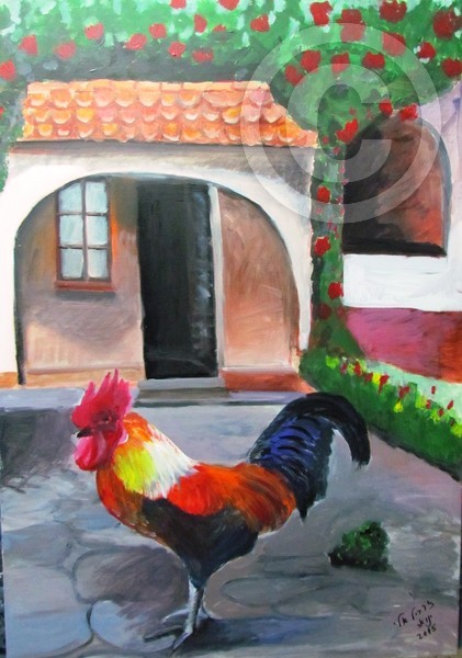 Yard rooster