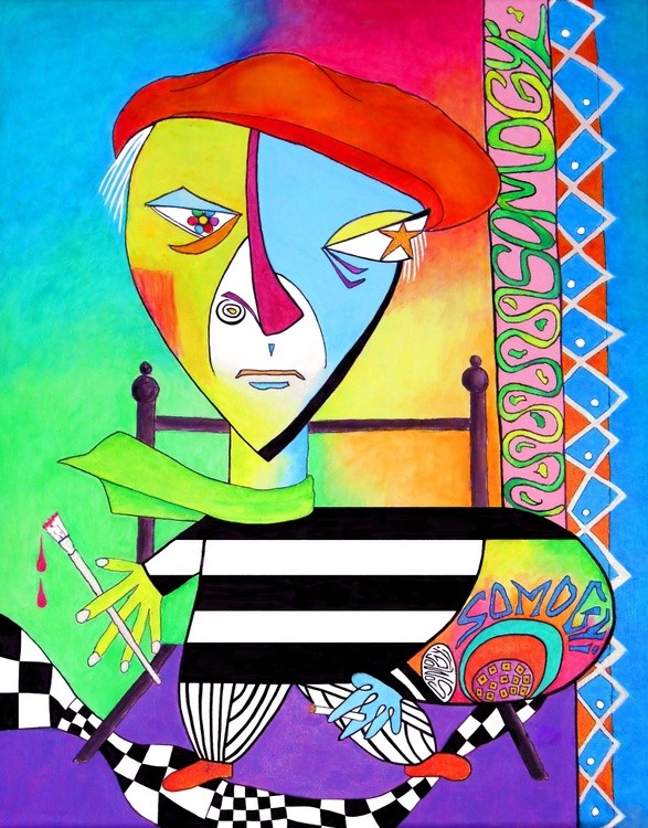 Pablo, Seated, with Paintbrush