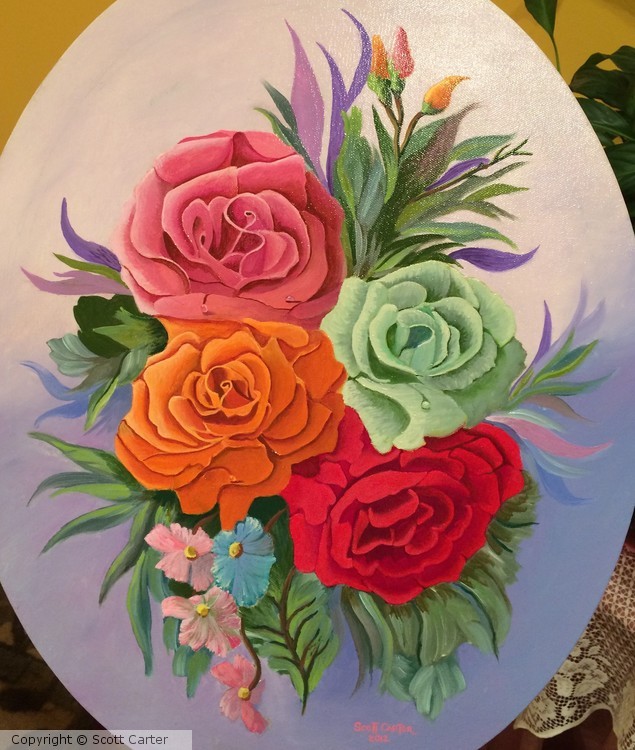 Oval roses