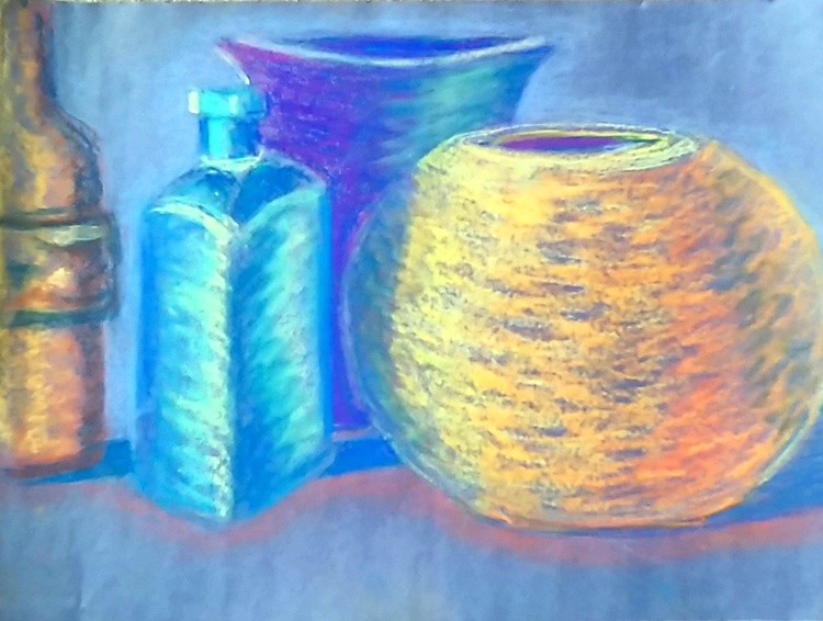 Bottle Still Life Drawing