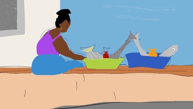 Fresh fish, Ilha de Maio, Cape Verde