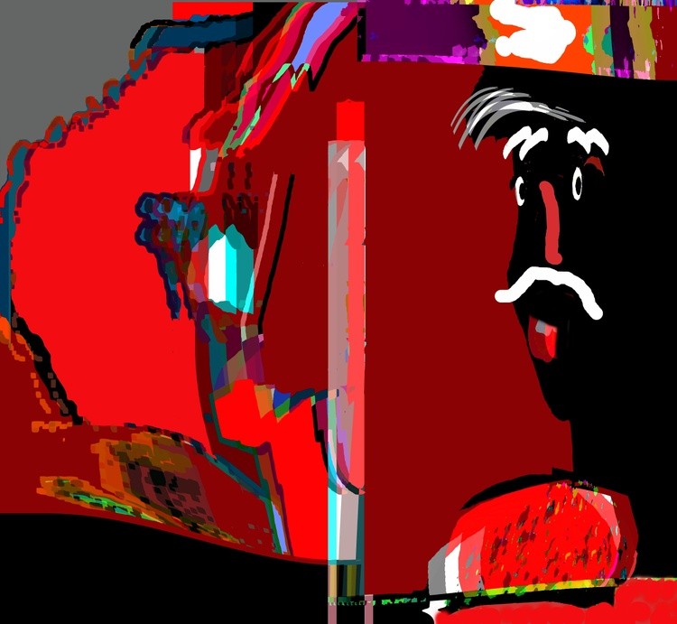 Black Man with White Mustache 