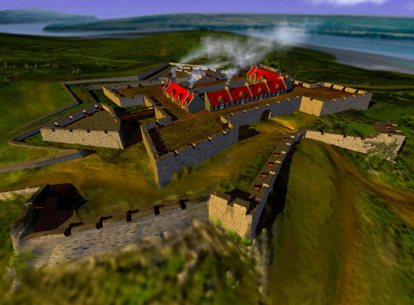 Fort Carillon reconstitution by Francois Villemaire