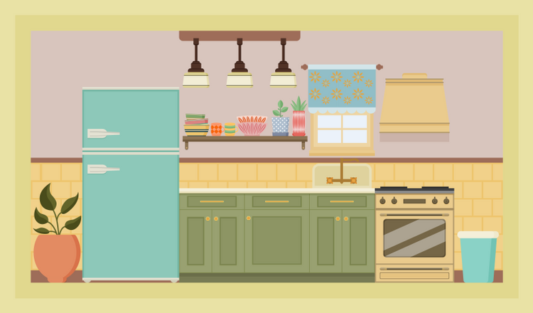 retro kitchen