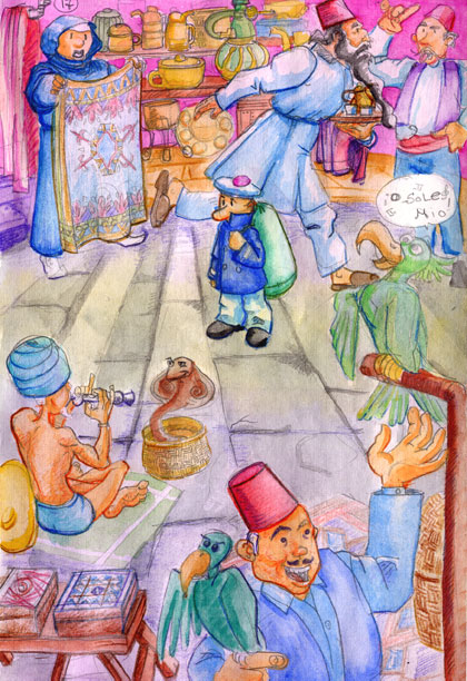 At the market