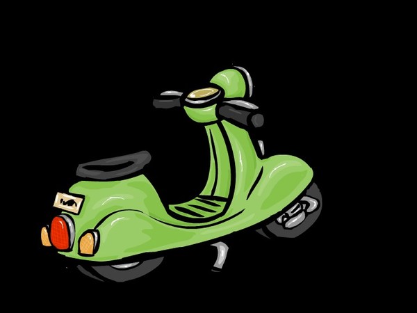 scooter in flash