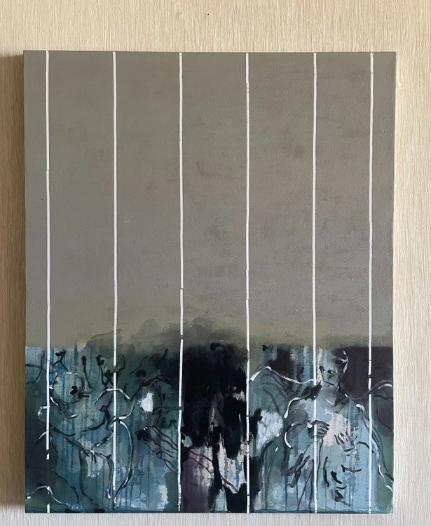 Series Can Be Heard - The Silence I See - The NothingMixed media on Linen canvas100x80cm