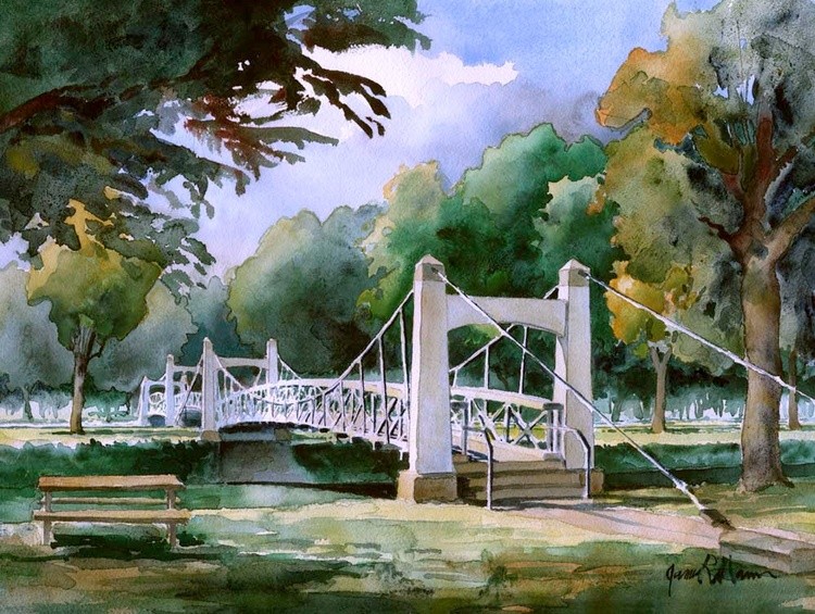 Lake Lenape Twin Suspension Bridges