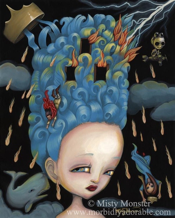 Tower from the Morbidly Adorable Tarot