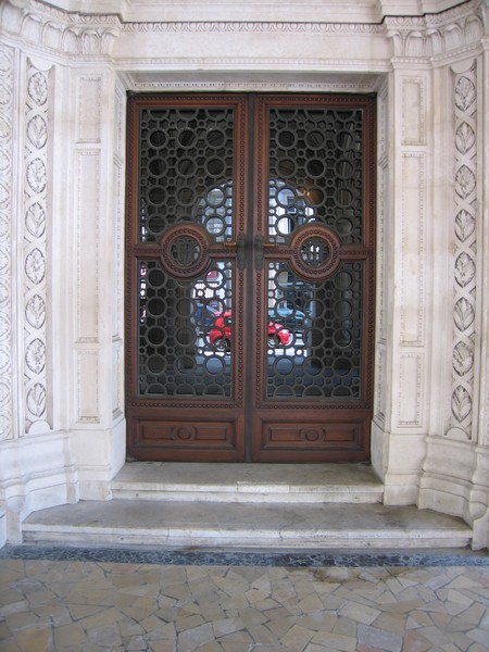 Wooden Opera House Door