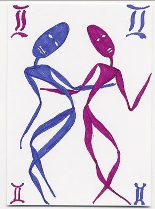 Gemini ACEO card