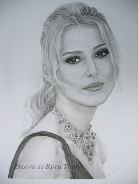 Keira Knightley pencil drawing