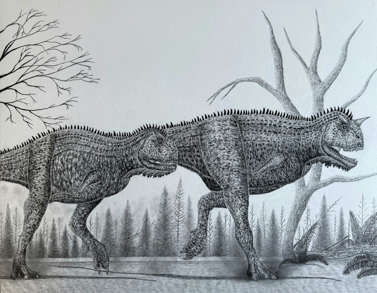 A Carnotaurus Pair in the Late Cretaceous