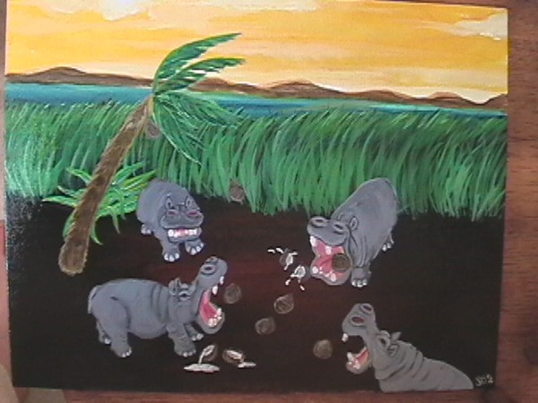 Hungry Hungry Hippos, The Painting