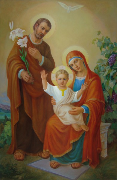 Holy Family with the vine tree