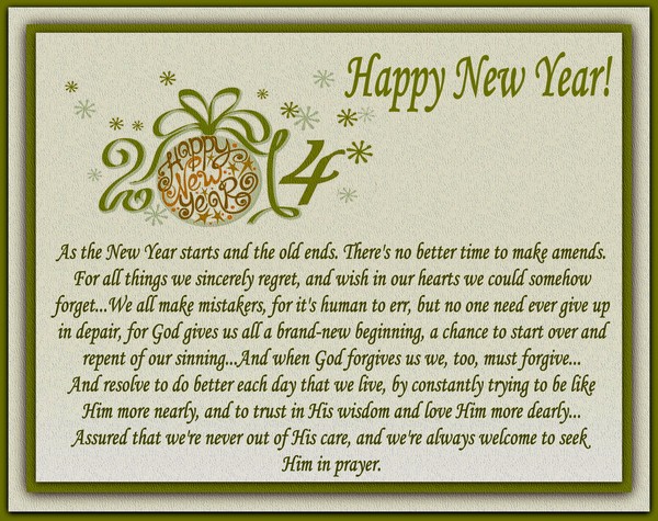 Have a wonderful New Year 2014....