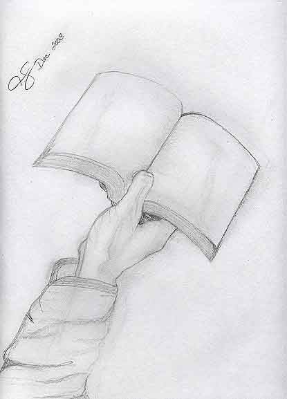 Hand with book