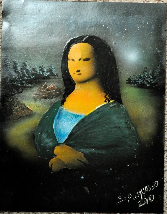 Ramon-a-lisa spraycasso spraypainting spa spray paint Landscape The SMR