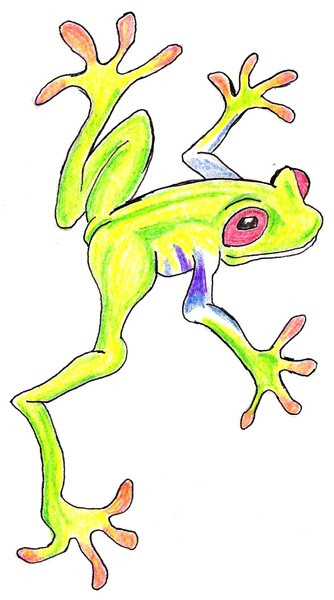 frog tattoo color scheme
