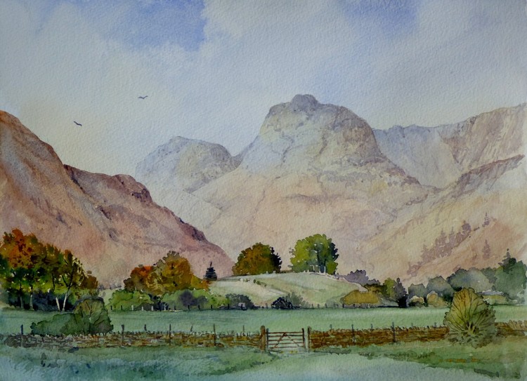 Langdale Pikes from Great Langdale