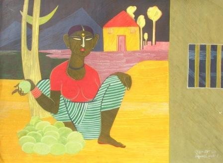 VEG SELLING GIRL-I