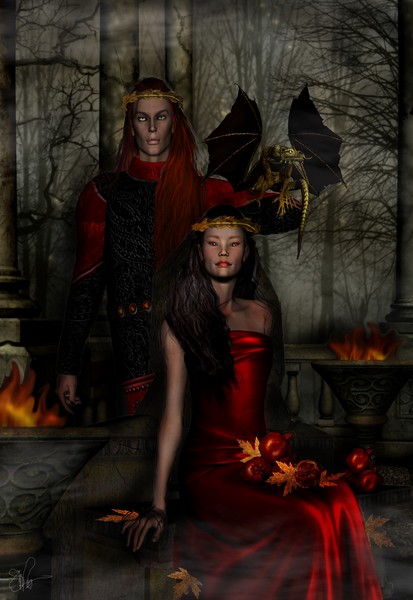 Dancing Leaves on Sleeping Branches~ Samhain 07