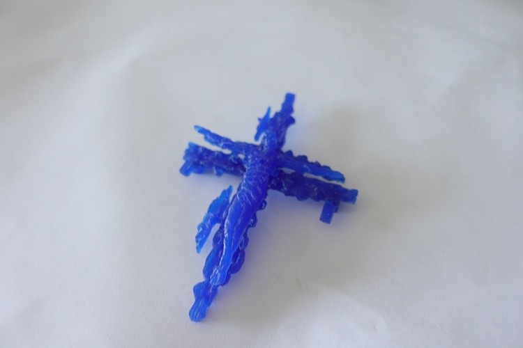 Hand carved Tau Jesus Cross  Wax Model .