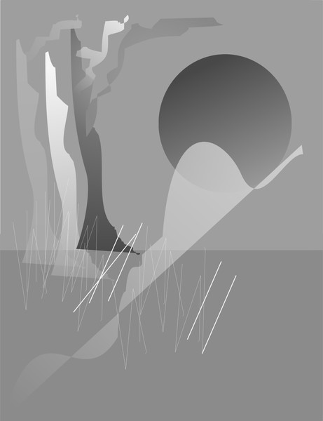 Sun and White Grass II