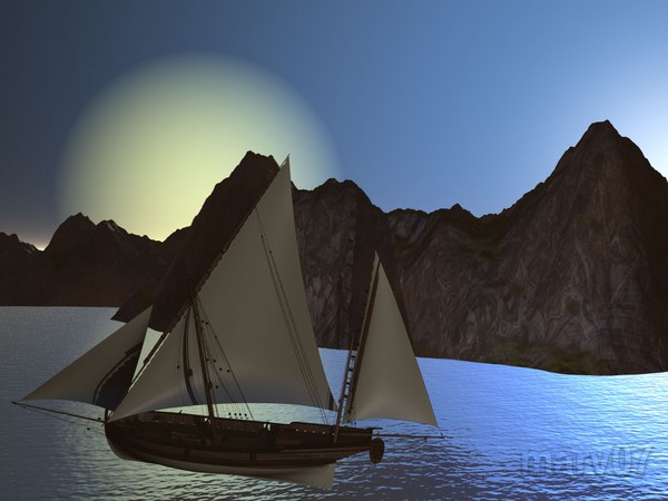 Boat and Sun