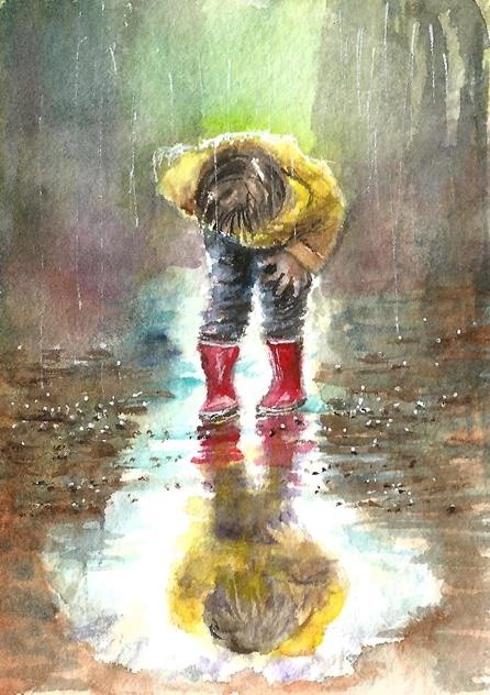 Funny Puddle reflections