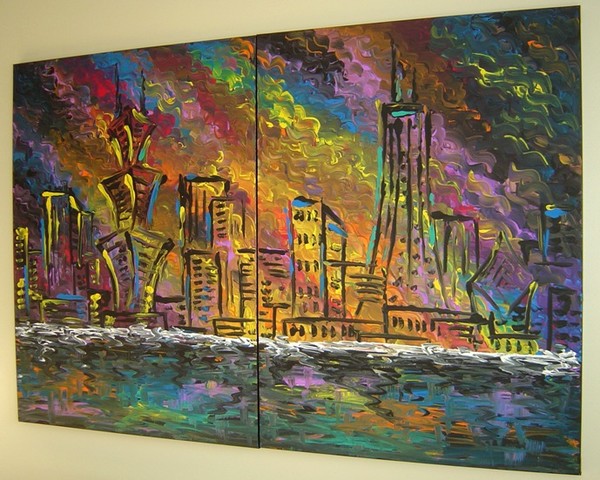 Chicago painting by Eugenia Abramson