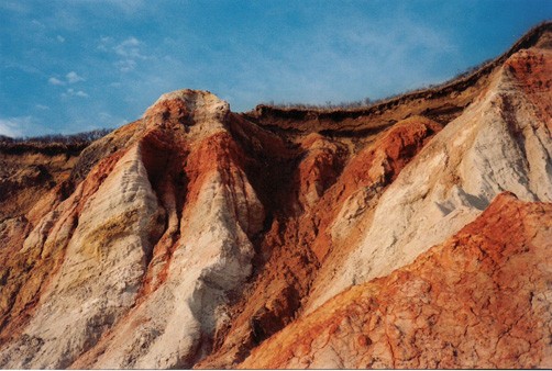 Close up of Aquinnah Cliffs