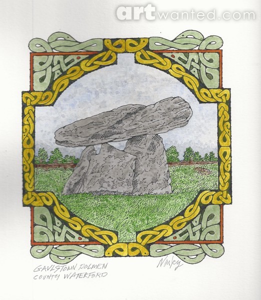 GAVLSTOWN DOLMEN  COUNTY WATERFORD