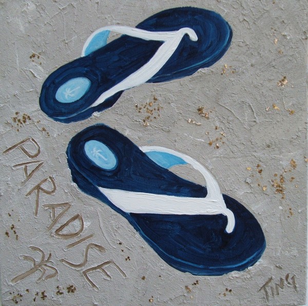 Blue Flip Flops 2