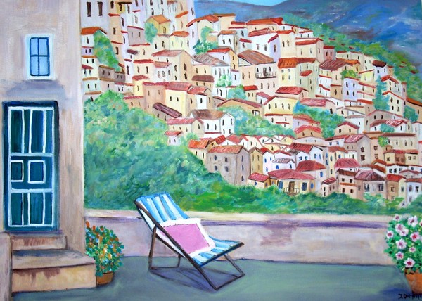 The village of Apricale, Italy