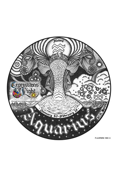 ExpoLight-Graphic-Arts-Zodiac-1993-0011-Aquarius (Pen-&-Ink-Mono-SP)