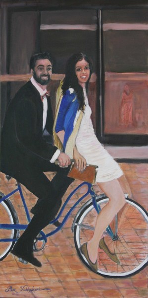 Lovers on Bike