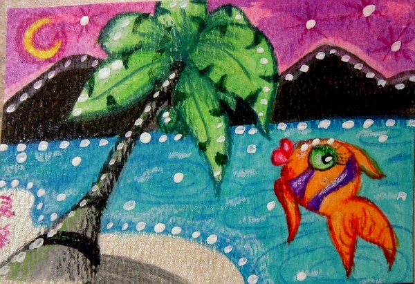 Fish & Palm Tree