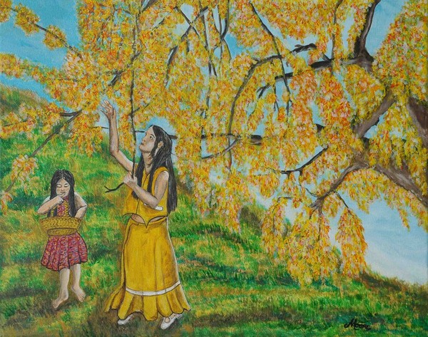 GATHERING BLOOSOM GIRLS