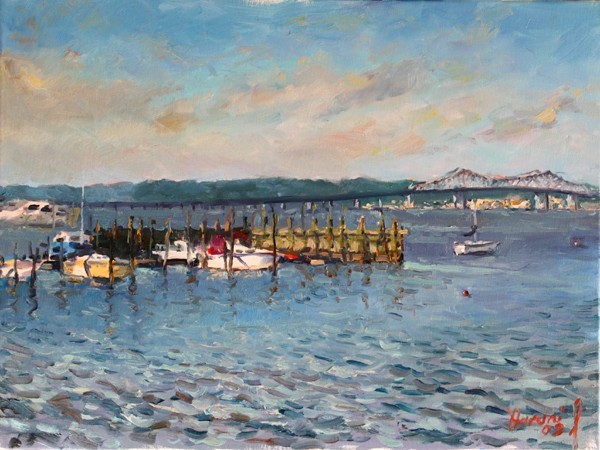 View of Hudson River and Tappan Zee Bridge
