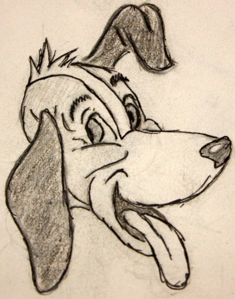 Cute Puppy Dog  Sketch